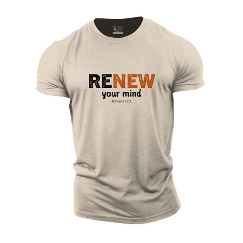 Men's Renew Your Mind Cotton T-Shirt